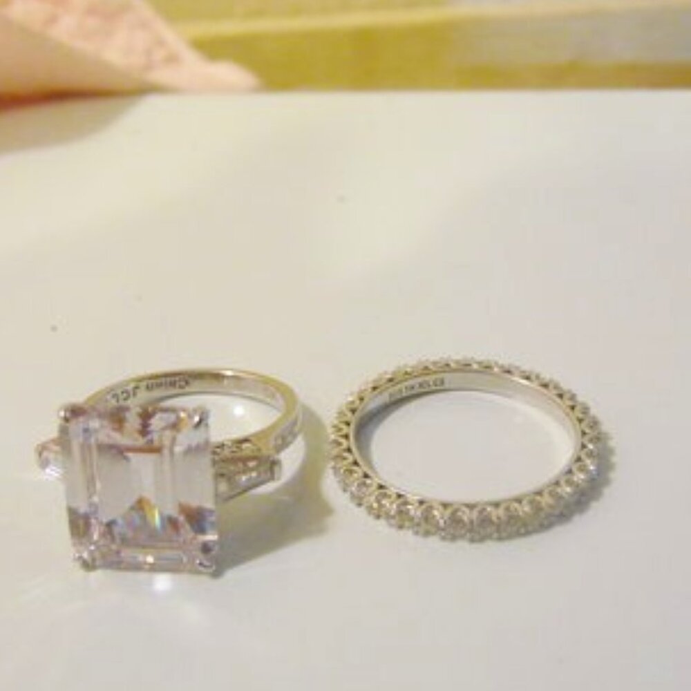 Radiance by Absolute Simulated Diamond Ring & Eternity Band Size 9